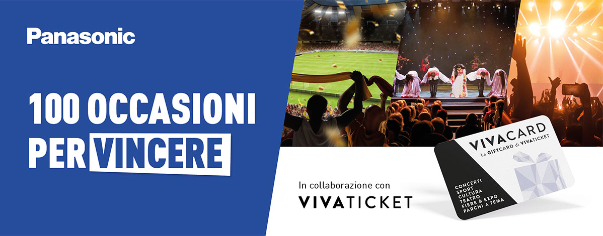 Panasonic 100 occasioni per vincere in collaborazione con Vivaticket